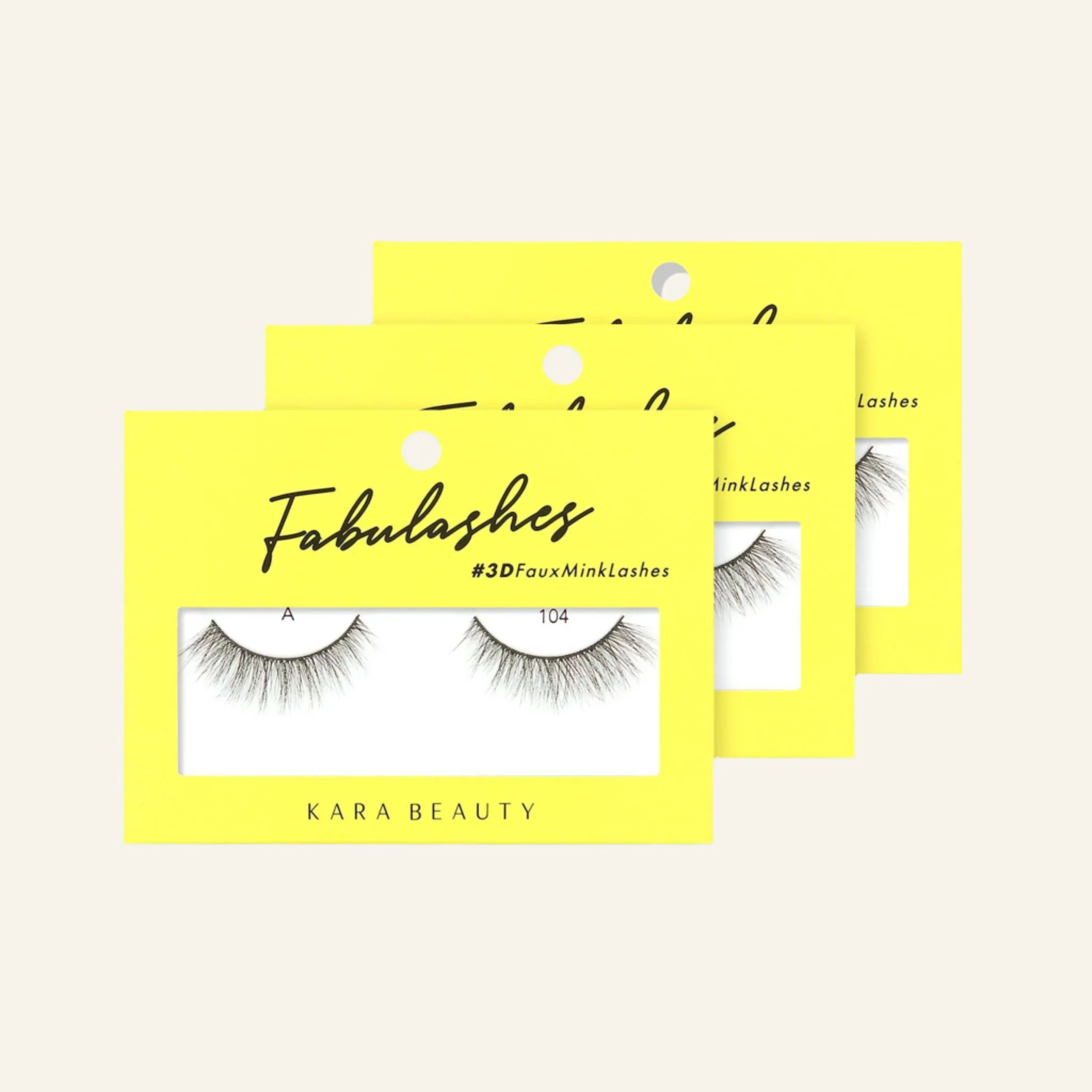 Fabulashes 3D Faux Mink False Eyelashes Style A104 - Image 3