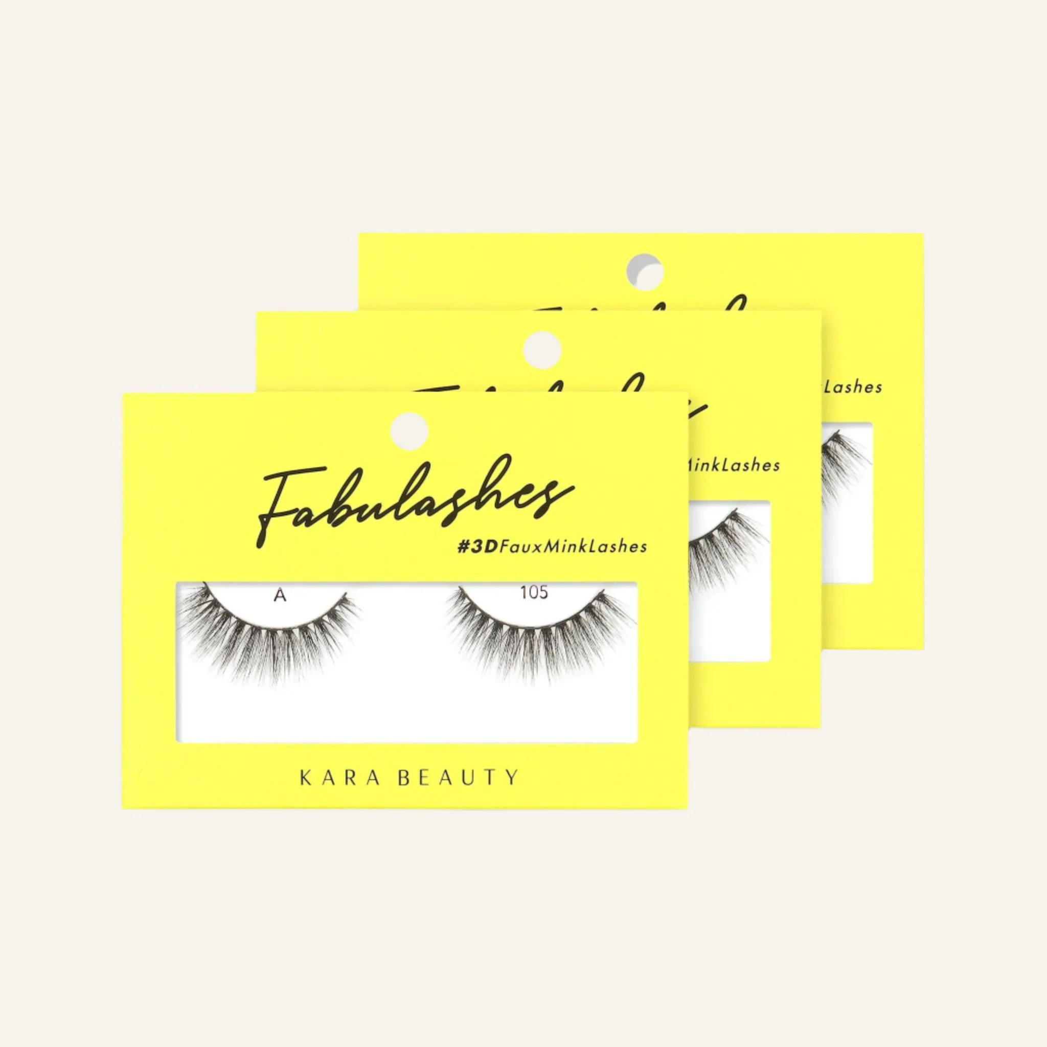 Fabulashes 3D Faux Mink False Eyelashes Style A105 - Image 3