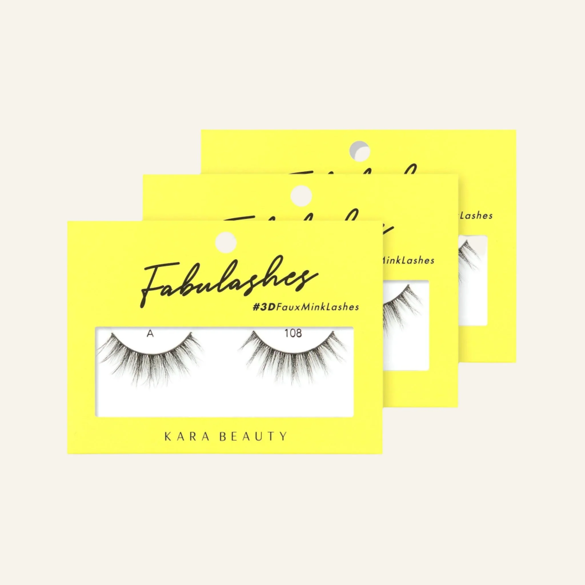 Fabulashes 3D Faux Mink False Eyelashes Style A108 - Image 3