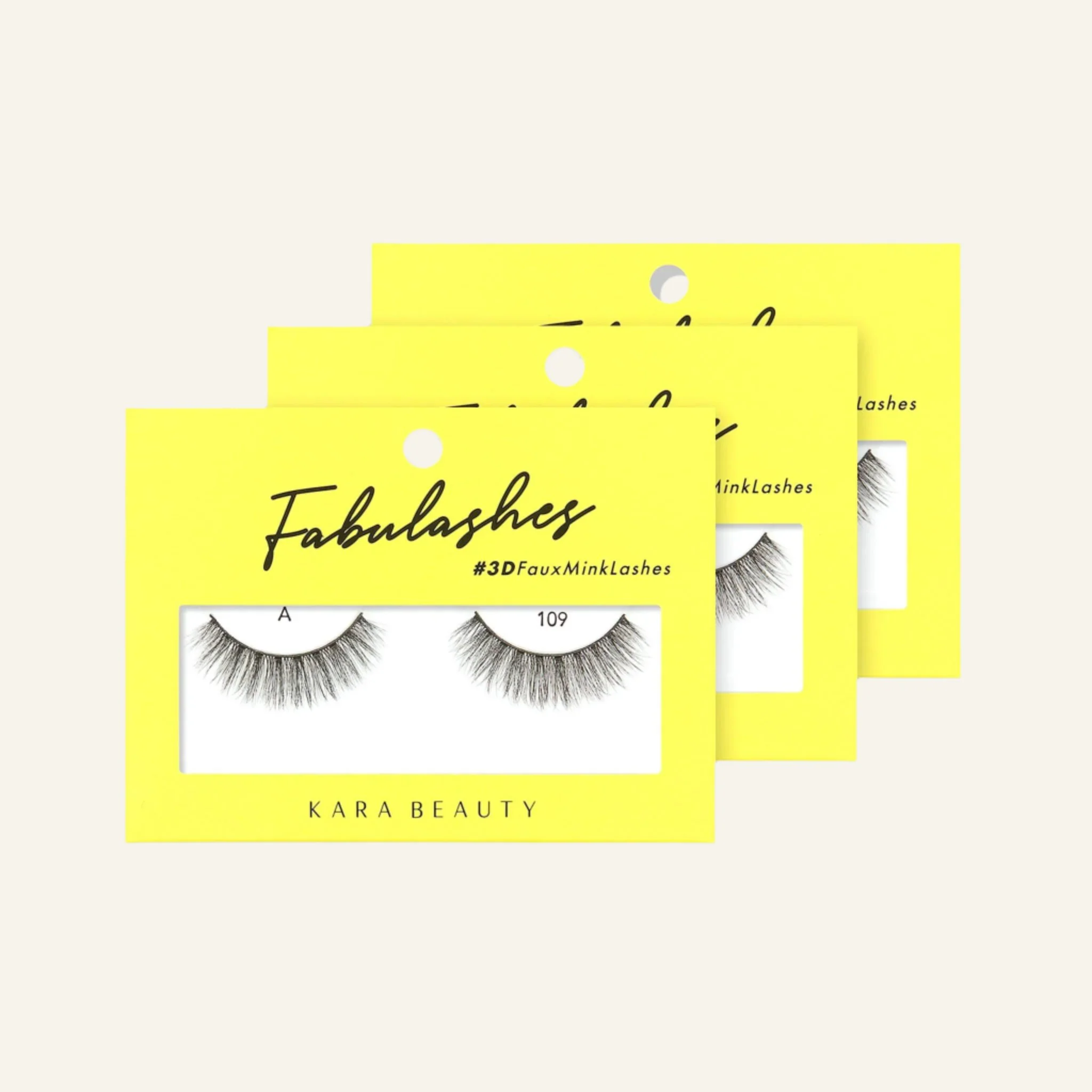 Fabulashes 3D Faux Mink False Eyelashes Style A109 - Image 3