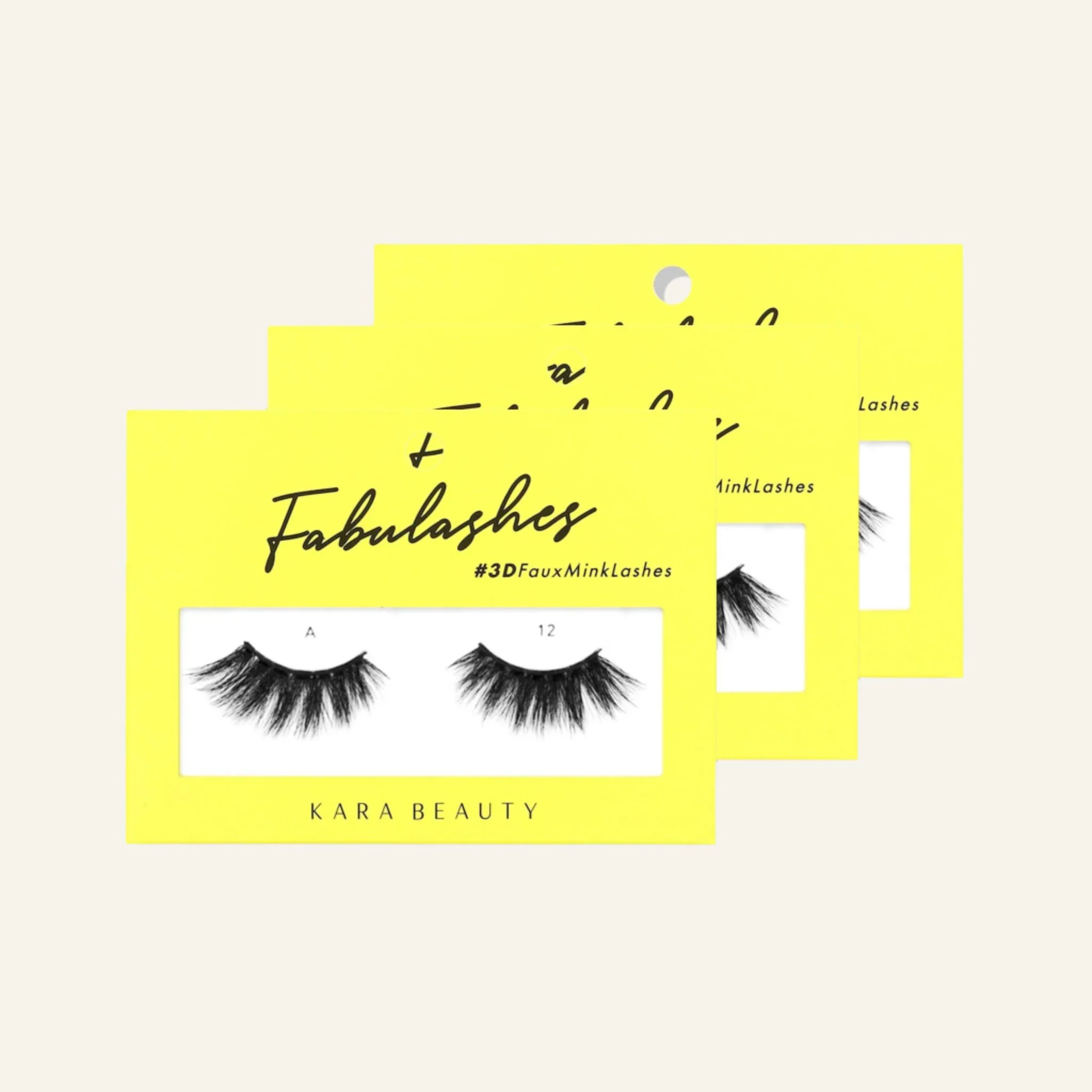 Fabulashes 3D Faux Mink False Eyelashes Style A12 - Image 3