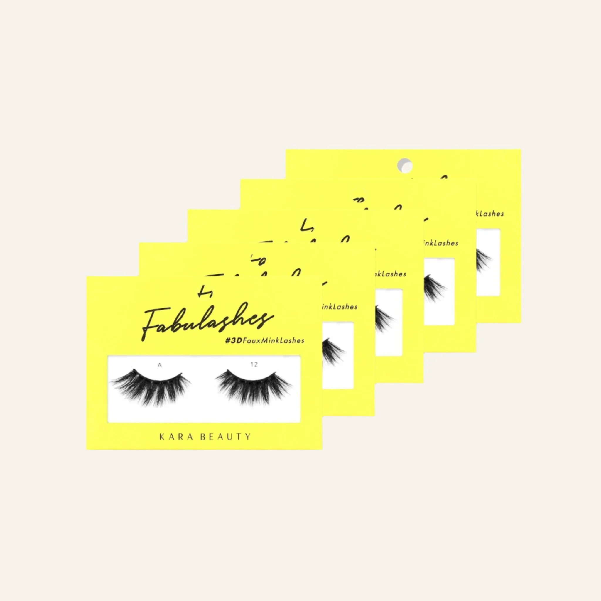 Fabulashes 3D Faux Mink False Eyelashes Style A12 - Image 4