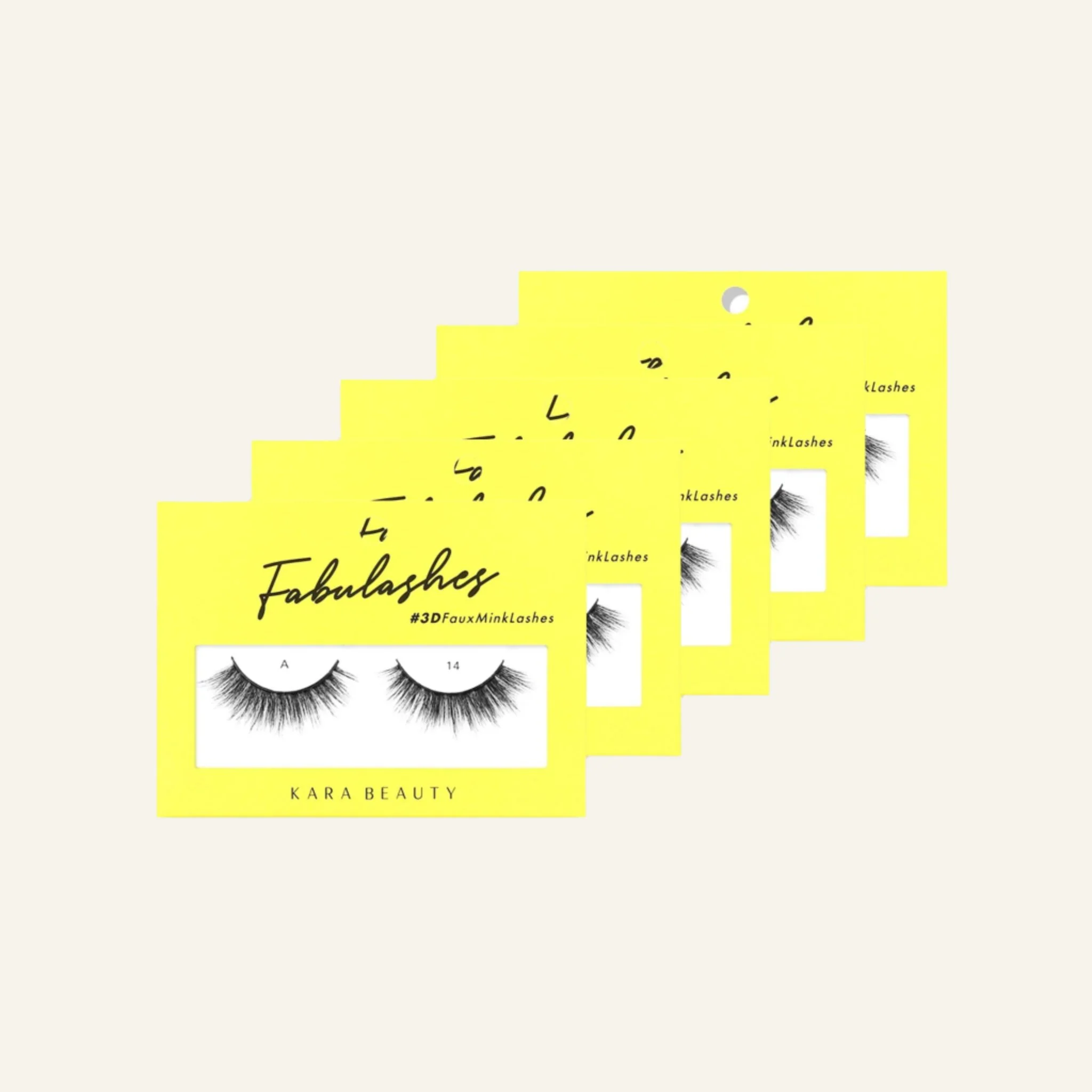 Fabulashes 3D Faux Mink False Eyelashes Style A14 - Image 6