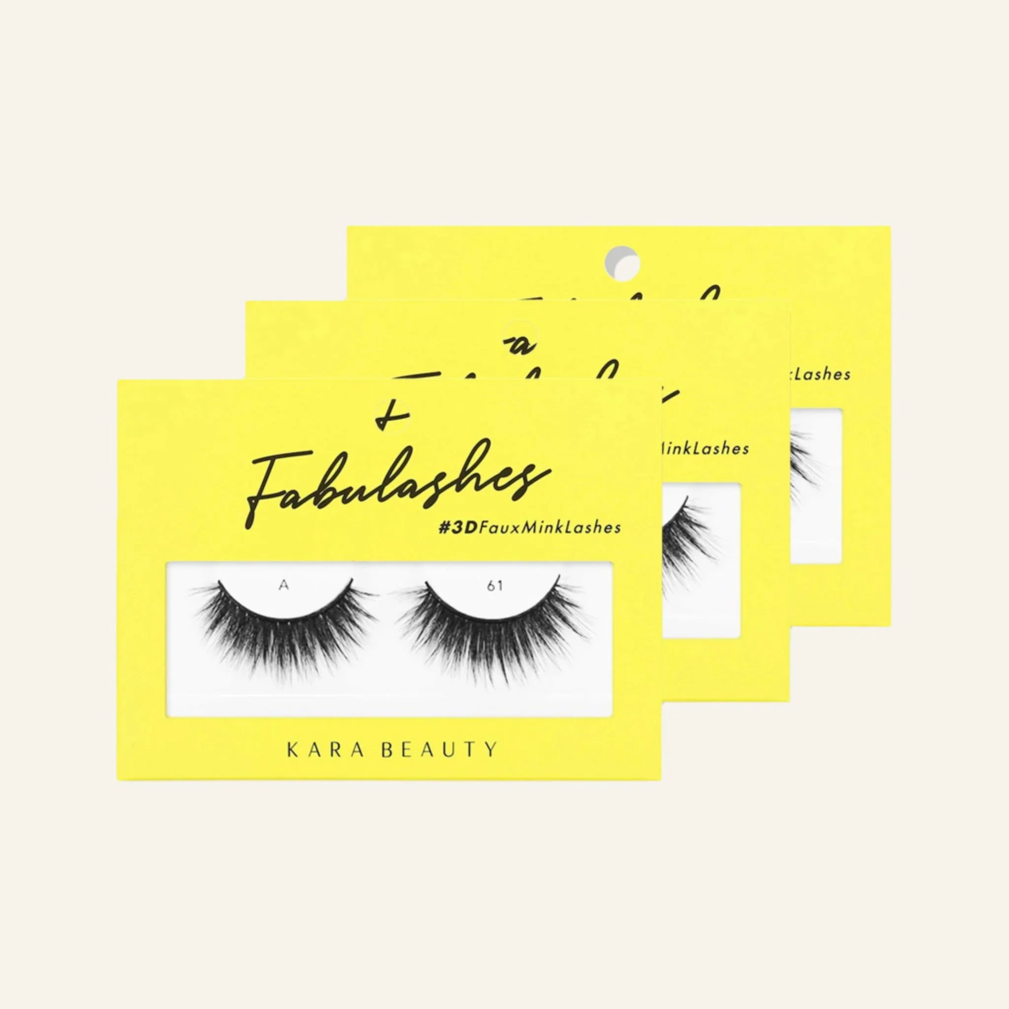 Fabulashes 3D Faux Mink False Eyelashes Style A61 - Image 4