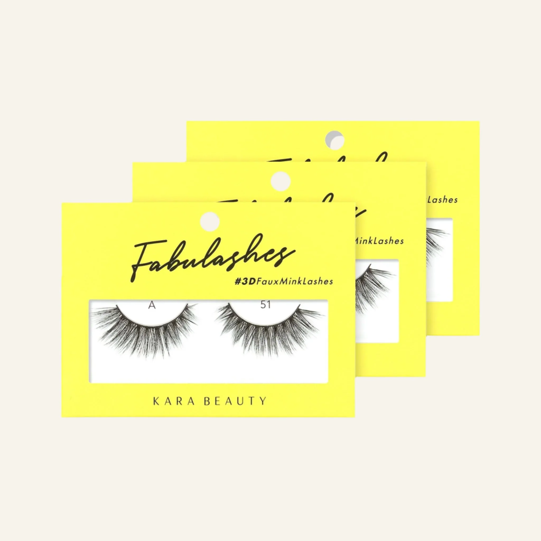 Fabulashes 3D Faux Mink False Eyelashes Style A51 - Image 3