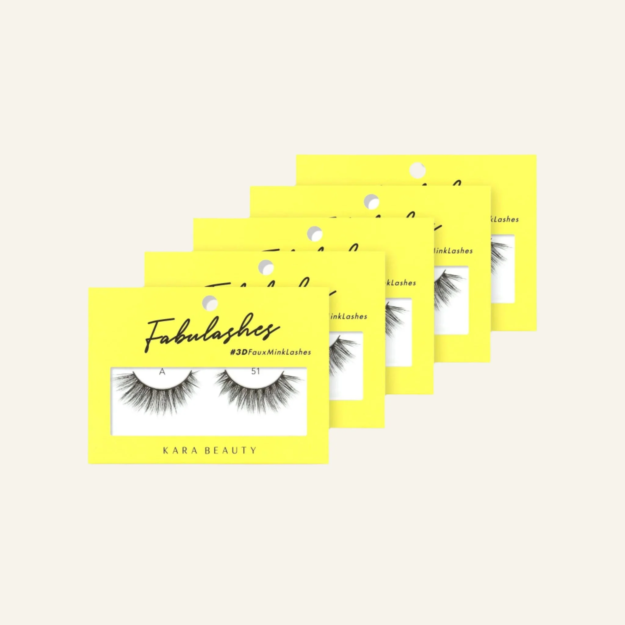 Fabulashes 3D Faux Mink False Eyelashes Style A51 - Image 4