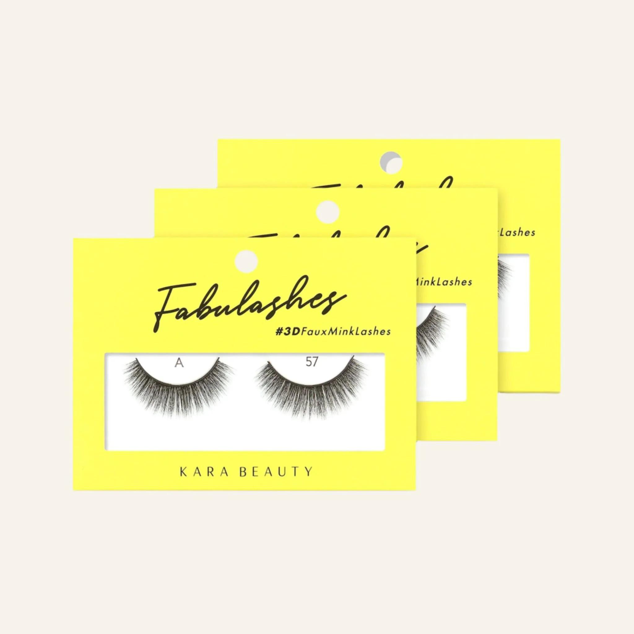 Fabulashes 3D Faux Mink False Eyelashes Style A57 - Image 3