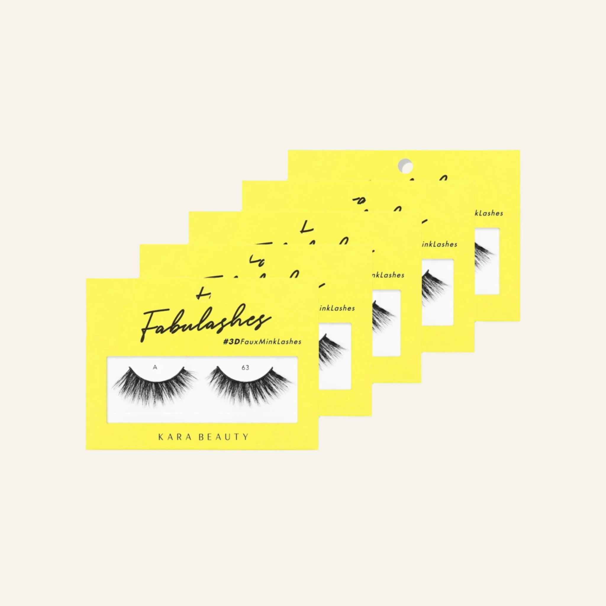 Fabulashes 3D Faux Mink False Eyelashes Style A63 - Image 5