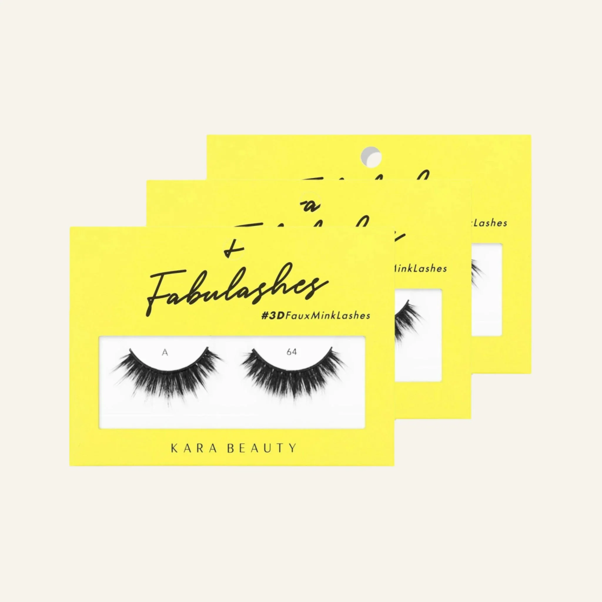 Fabulashes 3D Faux Mink False Eyelashes Style A64 - Image 4