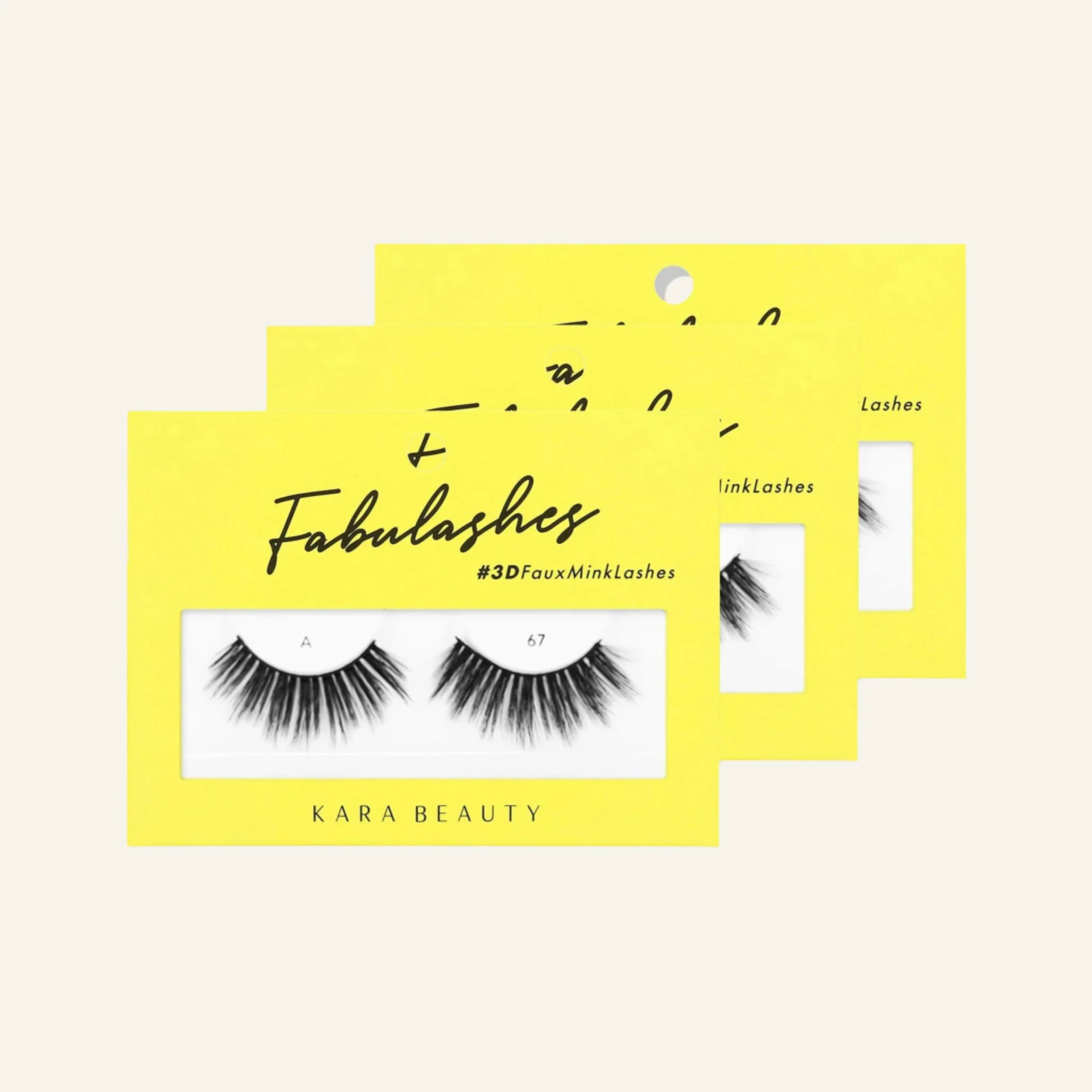Fabulashes 3D Faux Mink False Eyelashes Style A67 - Image 4