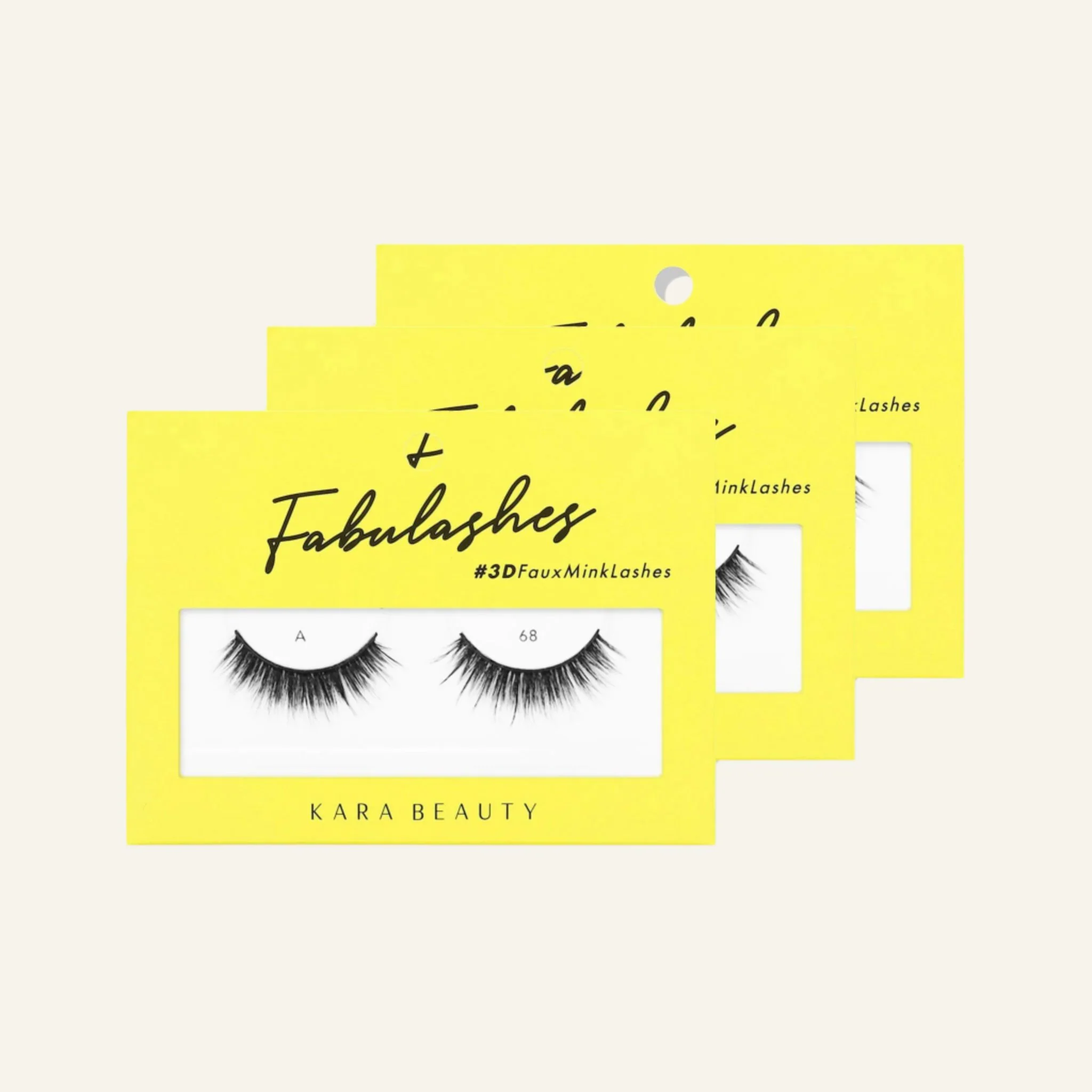 Fabulashes 3D Faux Mink False Eyelashes Style A68 - Image 4