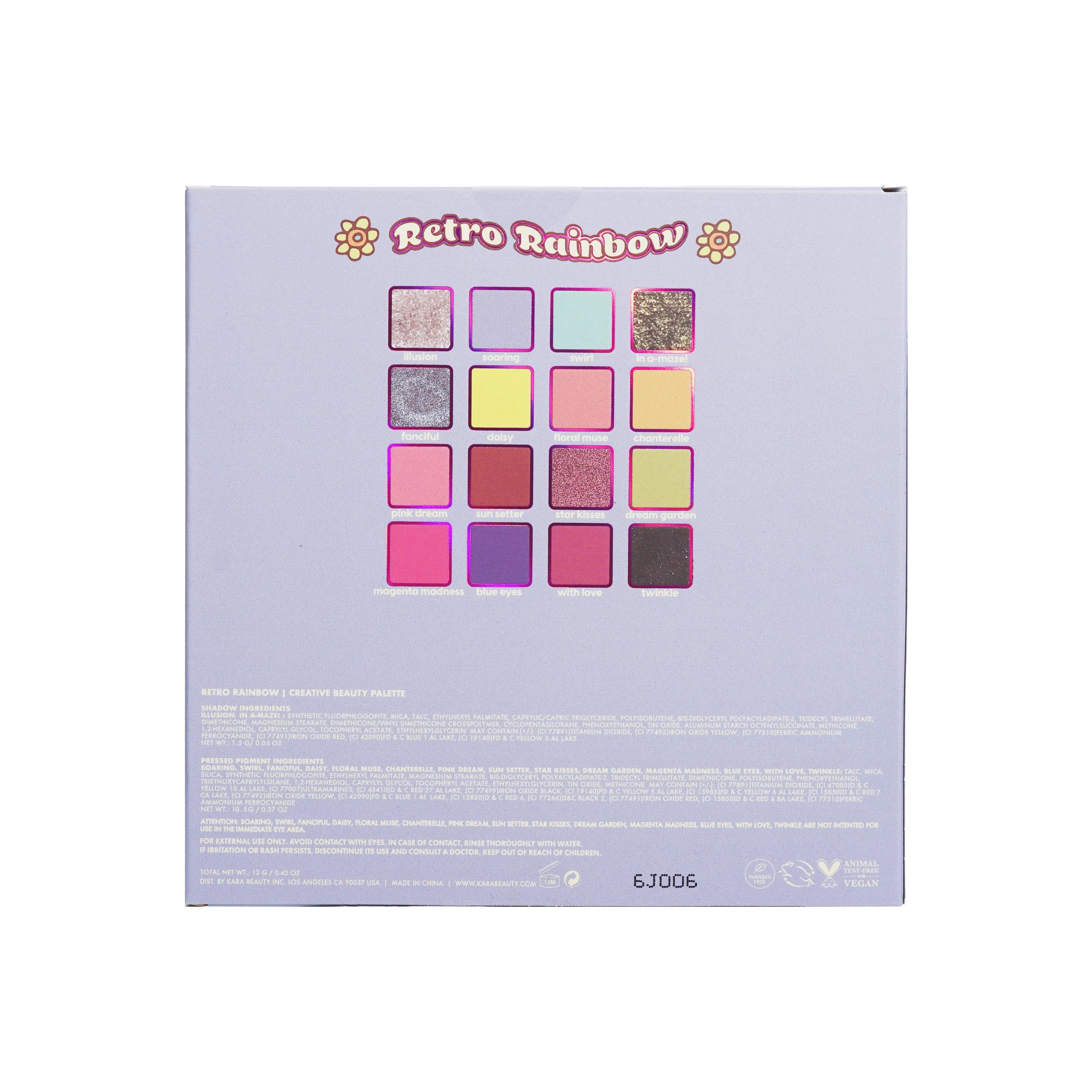 Retro Rainbow Eyeshadow Palette - Image 3
