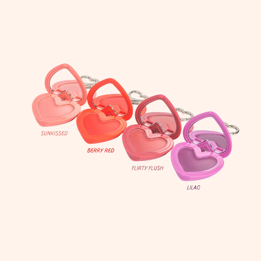 Stay Blushin! Lip and Cheek Cream Blush Keychain Set - Image 3